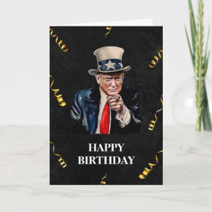 DONALD TRUMP 2024 CARTE D'ANNIVERSAIRE AMÉRICAINE
