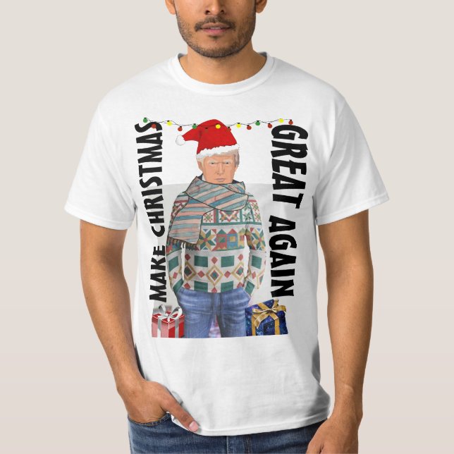 DONALD TRUMP 2024 CHRISTMAS T - SHIRT SWEATSHIRTS (Vorderseite)
