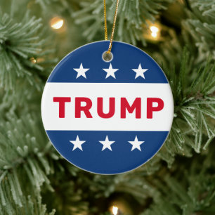Donald Trump 2024 Classic Star Keramik Ornament