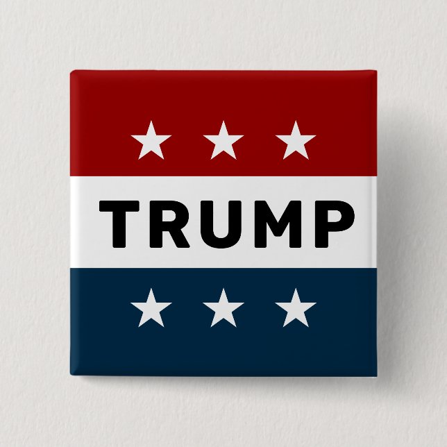 Donald Trump 2024 Classic Star Pinback Button (Vorderseite)