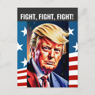 DONALD TRUMP 2024 COMBATTRE, COMBATTRE Cartes post