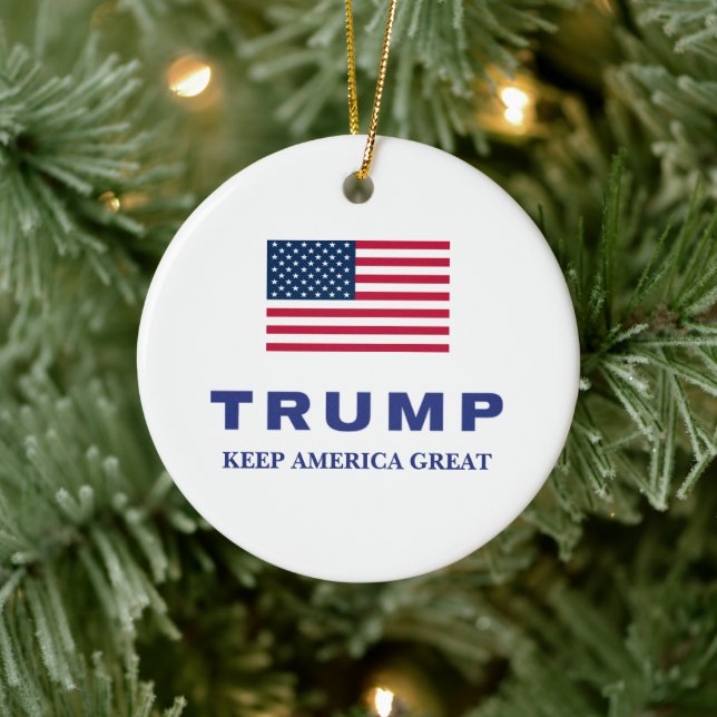 Donald Trump 2024 Geschenk Keramik Ornament (Baum)