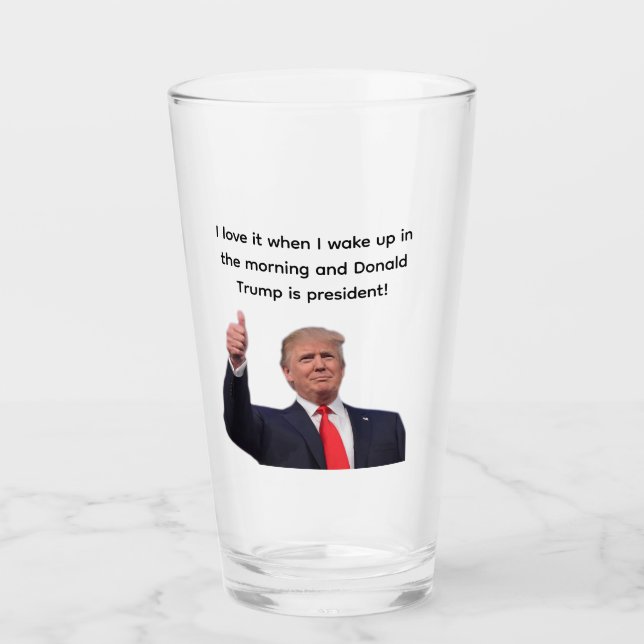 Donald Trump 2024 Glas (Vorderseite)