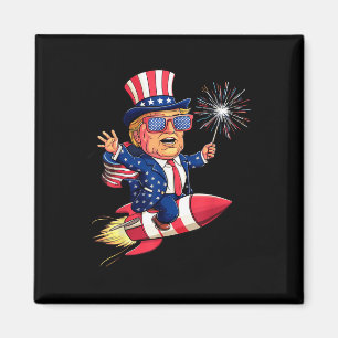 Donald Trump 2024 Glückwunsch 4. Juli Trump Amerik Magnet