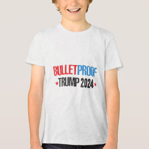 Donald Trump 2024, Gott segne Präsident Trump vor  Tri-Blend Shirt
