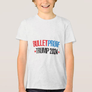 Donald Trump 2024, Gott segne Präsident Trump vor  Tri-Blend Shirt