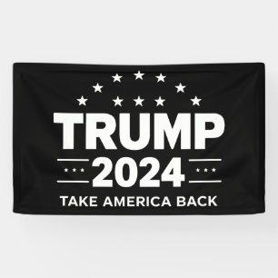 Donald Trump 2024 Holt Amerika zurück Wahl Banner