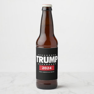 Donald Trump 2024 Holt Amerika zurück Wahl Bierflaschenetikett
