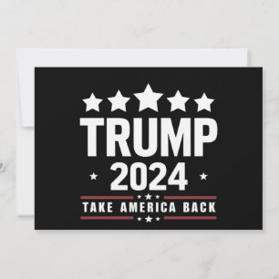 Donald Trump 2024 Holt Amerika zurück Wahl  Einladung