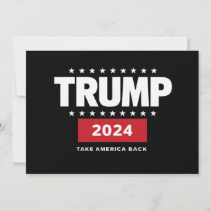 Donald Trump 2024 Holt Amerika zurück Wahl Einladung