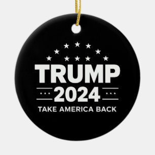 Donald Trump 2024 Holt Amerika zurück Wahl Keramik Ornament