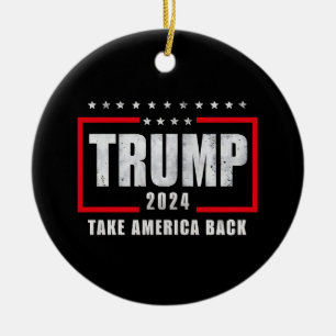 Donald Trump 2024 Holt Amerika zurück Wahl Keramik Ornament