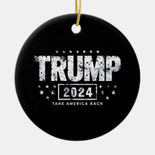 Donald Trump 2024 Holt Amerika zurück Wahl Keramik Ornament