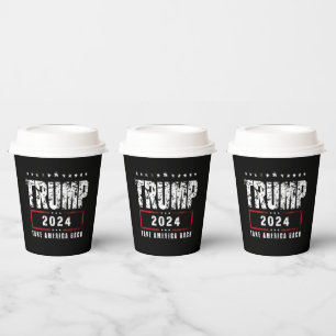 Donald Trump 2024 Holt Amerika zurück Wahl  Pappbecher