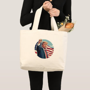 Donald Trump 2024 Jumbo Stoffbeutel