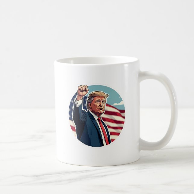 Donald Trump 2024 Kaffeetasse (Rechts)