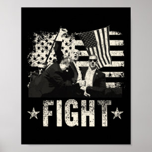 Donald Trump 2024: Kampf gegen Donald Trump F Poster