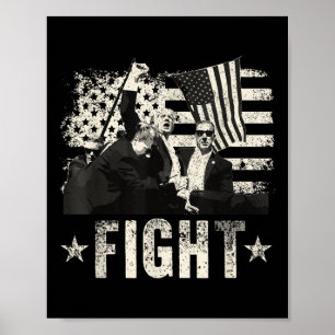 Donald Trump 2024 kämpft gegen Donald Trump Poster