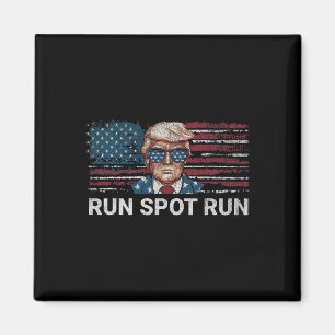 Donald Trump 2024 Lauf Fleck Lauf Lustige Republik Magnet