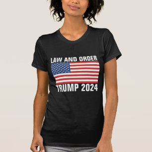 DONALD TRUMP 2024, LOI ET ORDRE T-SHIRTS