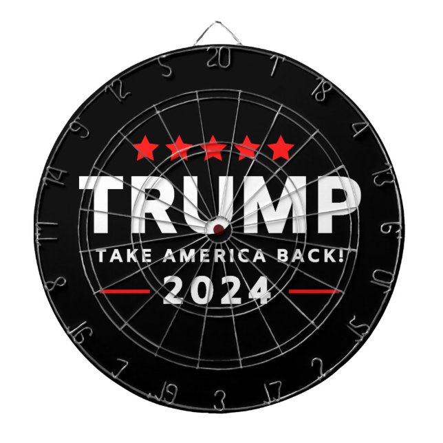 Donald Trump 2024 nimmt Amerika zurück Dartscheibe (vorne)