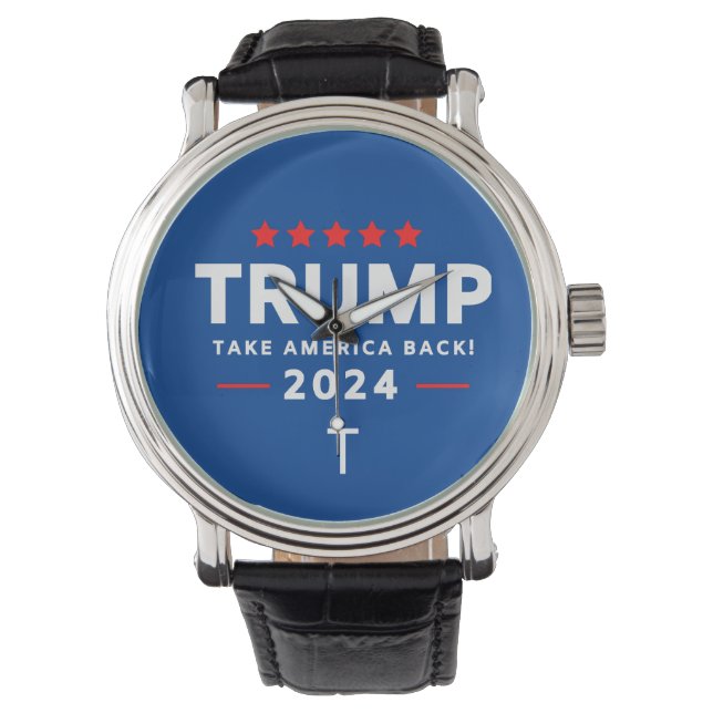 Donald Trump 2024 nimmt die Wahlen in Amerika zurü Armbanduhr (Vorderseite)