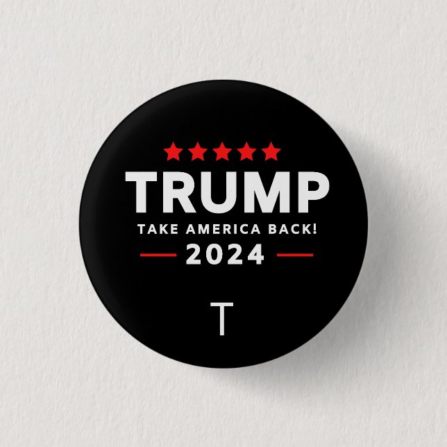Donald Trump 2024 nimmt die Wahlen in Amerika zurü Button (Vorderseite)