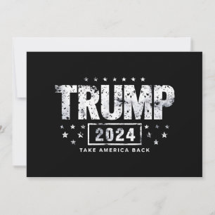 Donald Trump 2024 nimmt die Wahlen in Amerika zurü Einladung