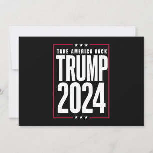 Donald Trump 2024 nimmt die Wahlen in Amerika zurü Einladung