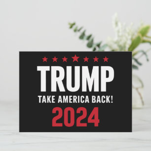 Donald Trump 2024 nimmt die Wahlen in Amerika zurü Einladung