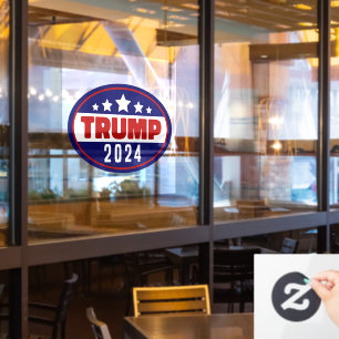 Donald Trump 2024 nimmt die Wahlen in Amerika zurü Fensteraufkleber