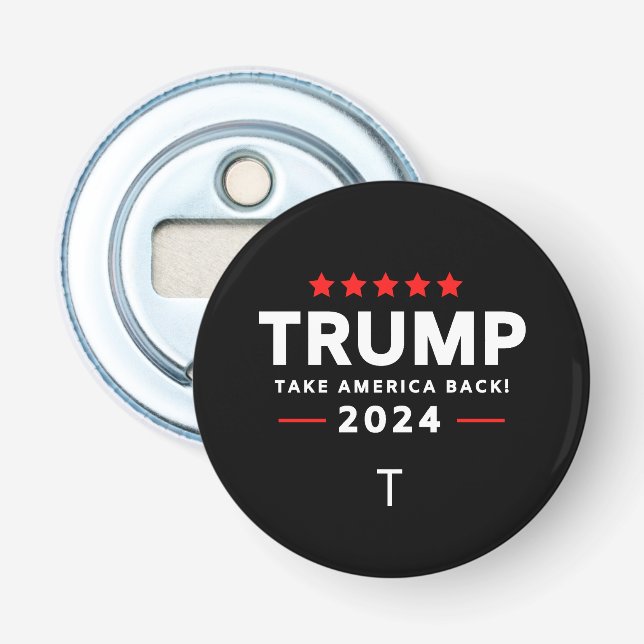 Donald Trump 2024 nimmt die Wahlen in Amerika zurü Flaschenöffner (Vorderseite)