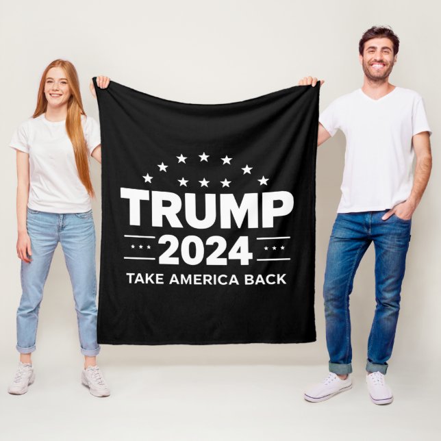 Donald Trump 2024 nimmt die Wahlen in Amerika zurü Fleecedecke (Beispiel)