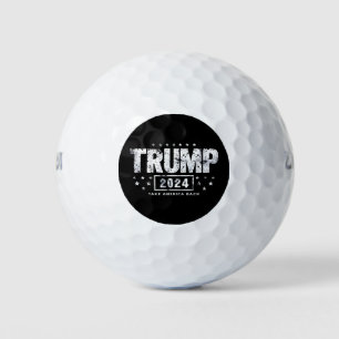 Donald Trump 2024 nimmt die Wahlen in Amerika zurü Golfball