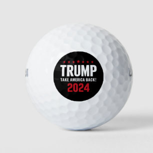 Donald Trump 2024 nimmt die Wahlen in Amerika zurü Golfball