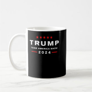 Donald Trump 2024 nimmt die Wahlen in Amerika zurü Kaffeetasse