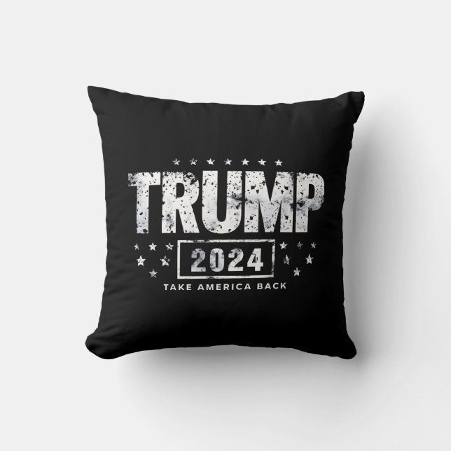 Donald Trump 2024 nimmt die Wahlen in Amerika zurü Kissen (Vorderseite)