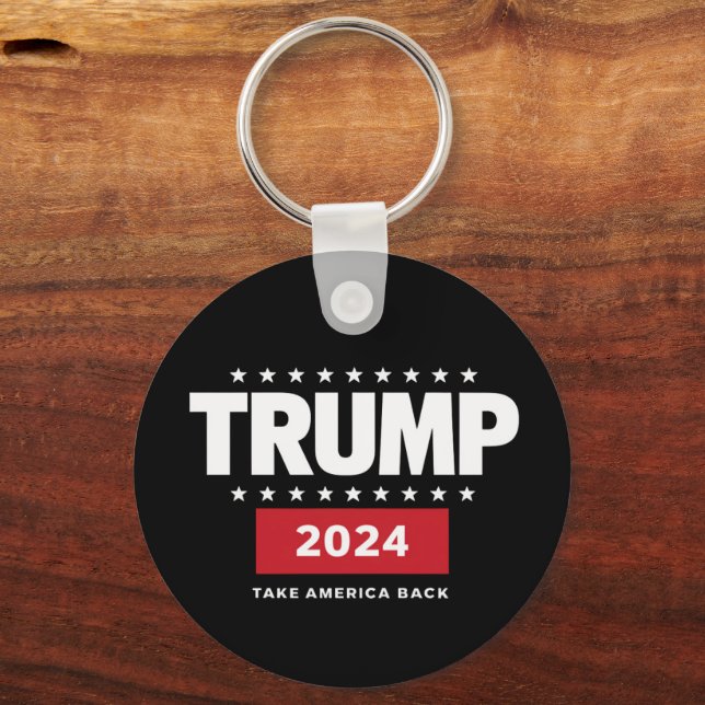 Donald Trump 2024 nimmt die Wahlen in Amerika zurü Schlüsselanhänger (Vorderseite)