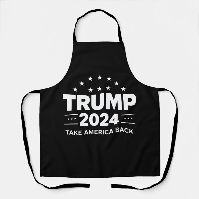 Donald Trump 2024 nimmt die Wahlen in Amerika zurü Schürze (Vorderseite)