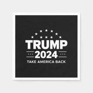 Donald Trump 2024 nimmt die Wahlen in Amerika zurü Serviette