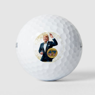 Donald Trump 2024 Präsident 47 Gewinner Golfball