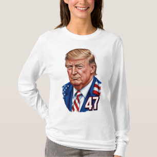 Donald Trump 2024 Präsident 47 Gewinner T-Shirt