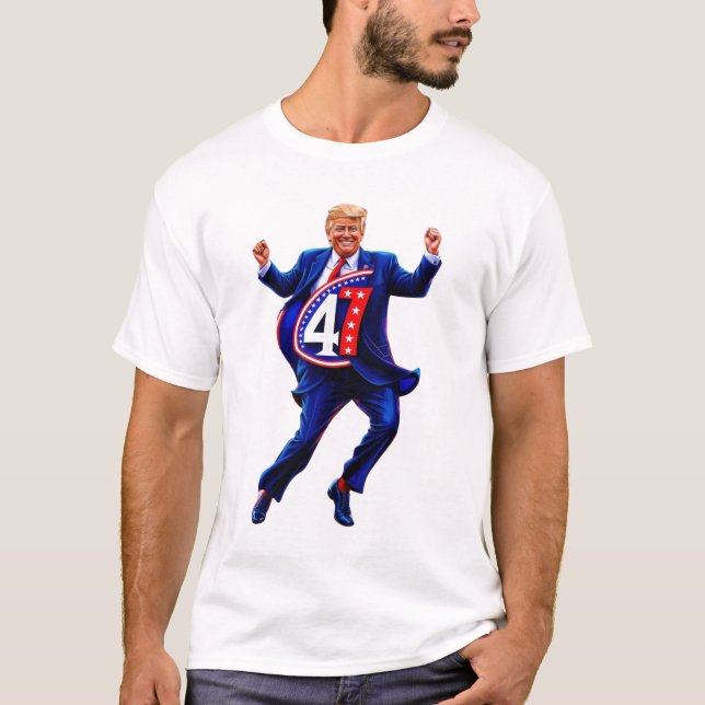 Donald Trump 2024 Präsident 47 Gewinner T-Shirt (Vorderseite)