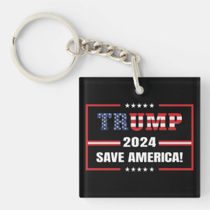 Donald Trump 2024 Rettete die Wahlen in Amerika Schlüsselanhänger
