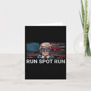 Donald Trump 2024 Run Spot Run Funny Republican Pa Karte