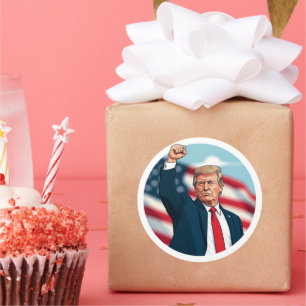 Donald Trump 2024 Runder Aufkleber