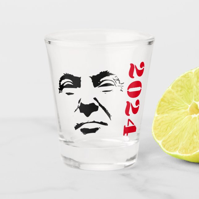 Donald Trump 2024 Schnapsglas (Vorderseite)