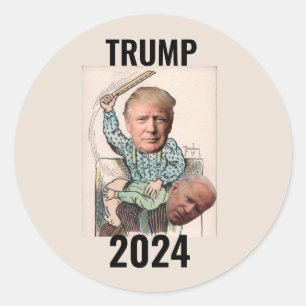 DONALD TRUMP 2024 SPANKS BIDEN STICKERS