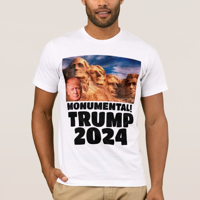 DONALD TRUMP 2024 SUR LE MONT RUSHMORE T-SHIRT (Devant)