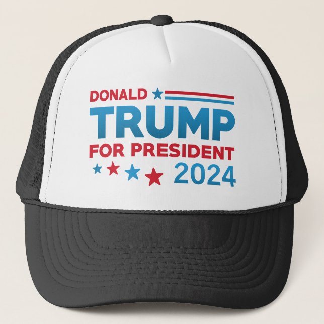Donald Trump 2024 Truckerkappe (Vorderseite)